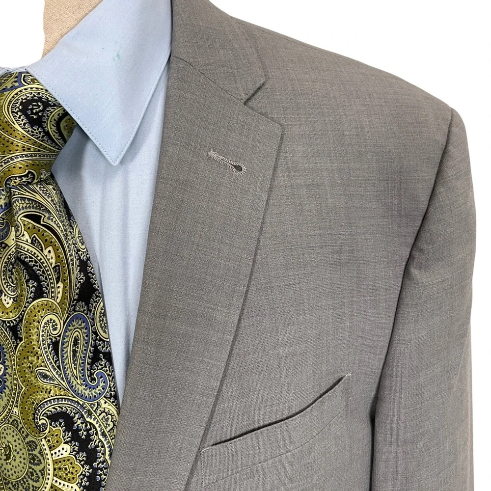 Joseph Jos A Bank Suit Mens 43L 34W 31L‎ Gray Slim Fit Neutral Classic Wool